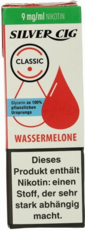 Silver Cig Liquid Classic Wassermelone 9mg
