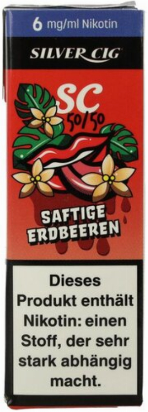 Silver Cig Liquid SC 50/50 Saftige Erdbeeren 6mg