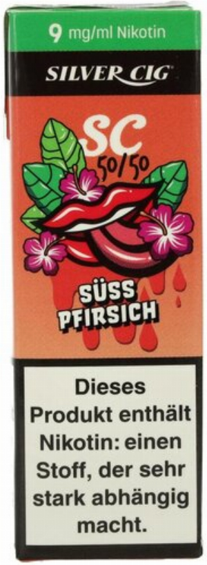 Silver Cig Liquid SC 50/50 Süss Pfirsich 9mg