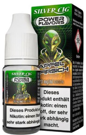 Silver Cig Power Flavors Apfel Pfirsich Liquid 20mg