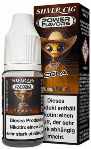 Silver Cig Power Flavors Cola Liquid 20mg