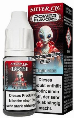 Silver Cig Power Flavors Erdbeer Ice Liquid 20mg
