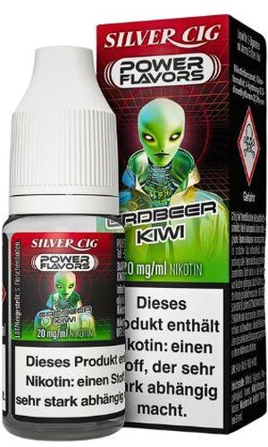 Silver Cig Power Flavors Erdbeer Kiwi Liquid 20mg