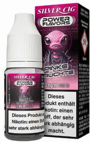 Silver Cig Power Flavors Pinke Früchte Liquid 10mg