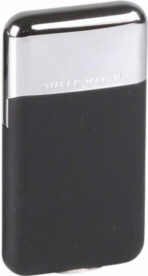 Silver Match Feuerzeug Blackwell Jet-Flame silber-schwarz