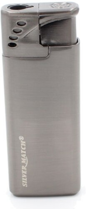 Silver Match Feuerzeug Jet Lisbonne anthrazit
