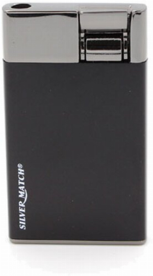 Silver Match Feuerzeug Jet Oslo schwarz-silber