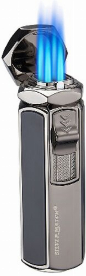 Silver Match Feuerzeug Jet Set Rome anthrazit