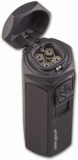 Silver Match Feuerzeug Jet Set Rome schwarz