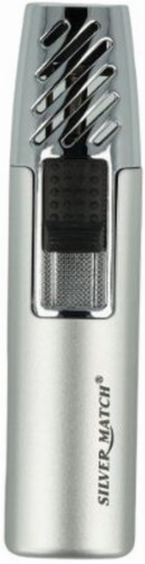 Silver Match Feuerzeug Single Jet-Flame Tirana Chrom/Silber