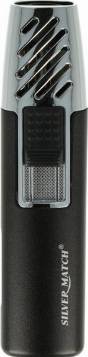 Silver Match Feuerzeug Single Jet-Flame Tirana Gunmetal/Silber