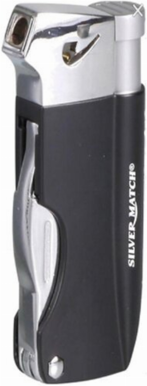 Silver Match Pfeifen-Feuerzeug Piezo Bayswater 3-teilig schwarz