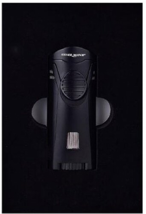 Silver Match Single Torch Zigarren Feuerzeug mit Halter