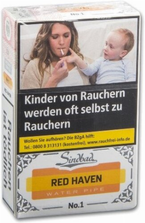 Sindbad Shisha Tabak Red Haven No 1 Pfirsich 50g Päckchen