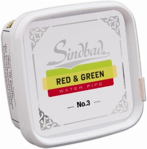 Sindbad Shisha Tabak Red & Green No 3 Doppel-Apfel 200g Dose