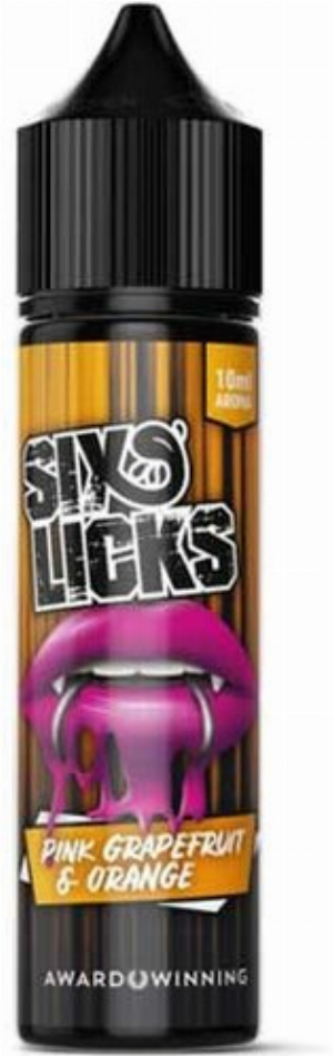 Six Licks Aroma Pink Grapefruit & Orange 10ml