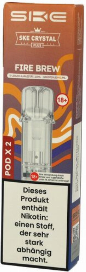 SKE Crystal Plus Prefilled Pod Fire Brew 2x2ml 20mg