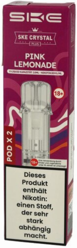 SKE Crystal Plus Prefilled Pod Pink Lemonade 2x2ml 20mg