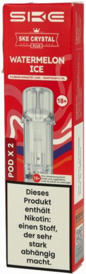 SKE Crystal Plus Prefilled Pod Watermelon Ice 2x2ml 20mg