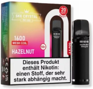 SKE Crystal Pro 800 Pods Hazelnut 2x2ml 20mg