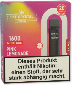 SKE Crystal Pro 800 Pods Pink Lemonade 2x2ml 20mg
