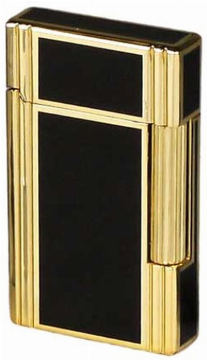 Sky Feuerzeug Classic II schwarz-gold