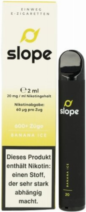 SLOPE Einweg E-Zigarette Banana Ice ca. 600 Züge 20mg