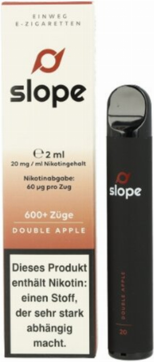 SLOPE Einweg E-Zigarette Double Apple ca. 600 Züge 20mg