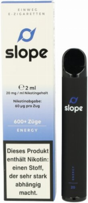 SLOPE Einweg E-Zigarette Energy ca. 600 Züge 20mg