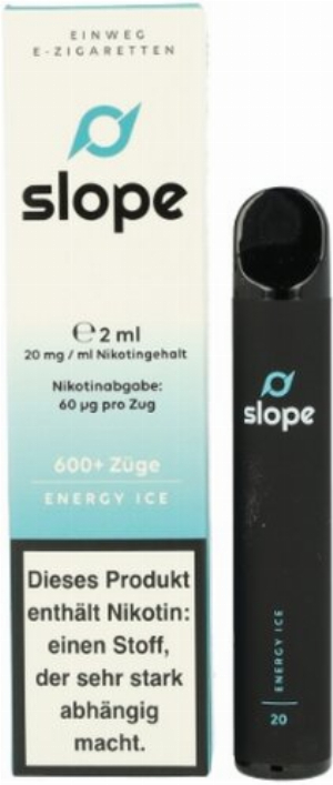 SLOPE Einweg E-Zigarette Energy Ice ca. 600 Züge 20mg