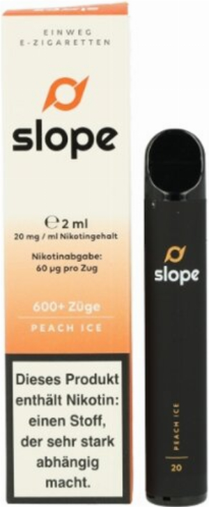 SLOPE Einweg E-Zigarette Peach Ice ca. 600 Züge 20mg