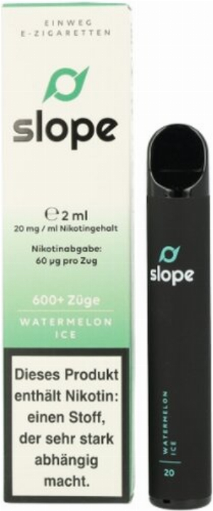 SLOPE Einweg E-Zigarette Watermelon Ice ca. 600 Züge 20mg