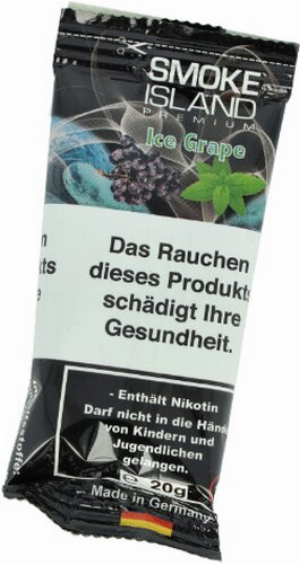 Smoke Island Ice Grape Tabakersatz mit Nikotin
