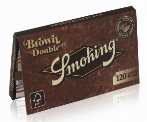 Smoking Brown Double Zigarettenpapier 2 x 60 Blatt