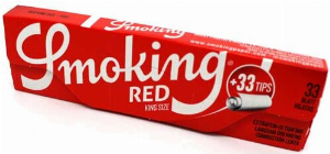 Smoking King Size Red Blatt + Filter Tips