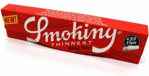 Smoking King Size Thinnest  Blatt + Filter Tips