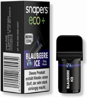 snapers eco+ Blaubeere Ice Prefilled Pod 1x2ml 20mg
