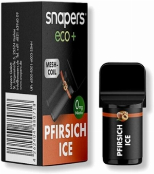 snapers eco+ Pfirsich Ice Prefilled Pod 1x2ml Nikotinfrei