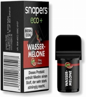 snapers eco+ Wassermelone Prefilled Pod 1x2ml 20mg
