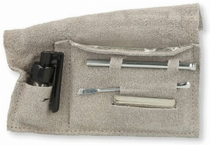 Snuff Set Chrom Finish Large Hellgrau