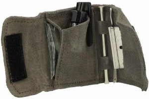 Snuff Set Nickel Finish Grau Klein