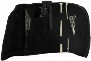 Snuff Set Nickel Finish Schwarz Klein