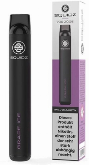 SQUIDZ 700 Einweg E-Shisha Grape Ice 20 mg Nikotin