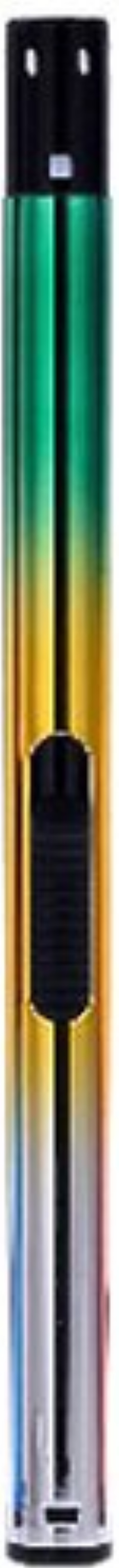 Stabfeuerzeug Piezo Prof Anodized Tube 3farbig grün-gelb-silber