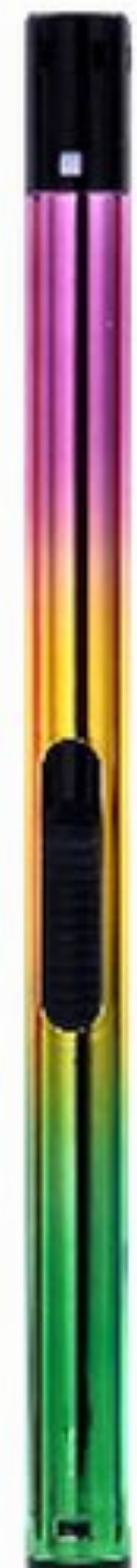 Stabfeuerzeug Piezo Prof Anodized Tube 3farbig lila-gelb-grün