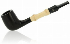 Stanwell Pfeife Bamboo 107 Black/Pol schwarz