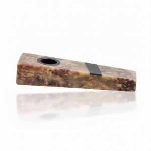 Steinpfeife Wooden Stripe flach 88mm