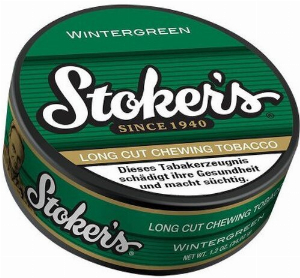 Stokers Wintergreen Long Cut Chewing Tobacco - 34g Dose Kautabak