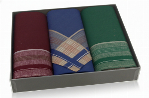 Stuco Sören 3er Set Schnupftücher Rot / Blau / Grün