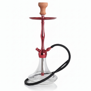 Super Heroes 56cm Shisha 1er Clicksystem Transparent / Rot
